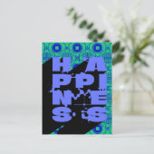 Carte Postale Happiness A Bold Abstrait Statement (Debout devant)