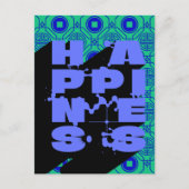 Carte Postale Happiness A Bold Abstrait Statement (Devant)