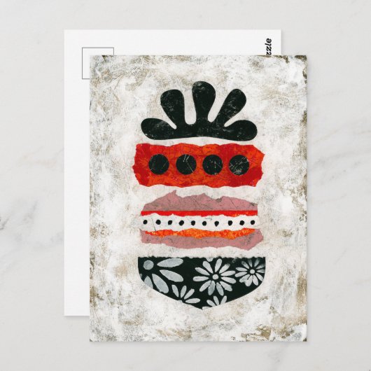 Carte postale Happiness Matters - Art Abstrait (Devant / Derrière)