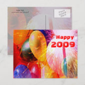Carte postale Happy 2009 (Devant / Derrière)
