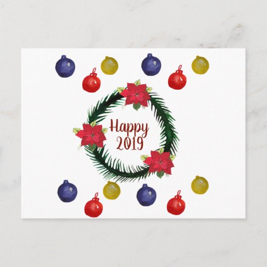 Carte postale Happy 2019 (Devant)