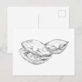 Carte Postale Happy As A Clam Postcard (Devant / Derrière)