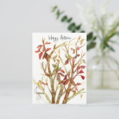 Carte Postale Happy Autumn Fall Colors Tree Birds Branches (Debout devant)