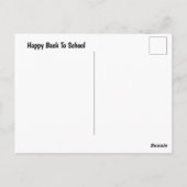 Carte Postale Happy back to school (Dos)