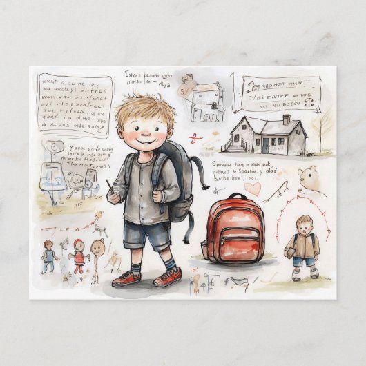 Carte Postale Happy back to school (Devant)