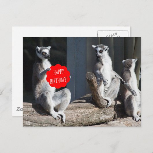 Carte Postale Happy Birthday (Devant / Derrière)