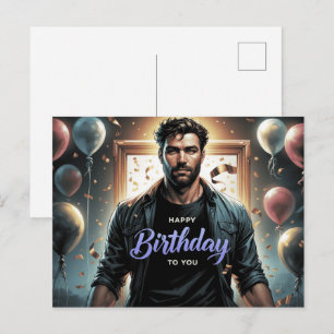 Carte Postale Happy Birthday 2026 -3