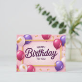 Carte Postale Happy Birthday 2026 -7 (Debout devant)