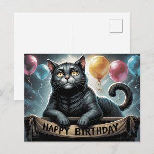 Carte Postale Happy Birthday 2026 Postcards Cat -6