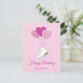 Carte Postale Happy Birthday Figure Skating Postcard (Debout devant)