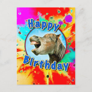 Carte Postale Happy Birthday from the laughing horse