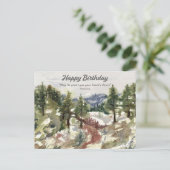 Carte Postale Happy Birthday Psalm 20 Scripture Bible Desert  (Debout devant)