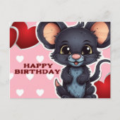 Carte Postale Happy birthday! souris (Devant)