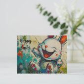 Carte postale Happy Bunny Pâques #6 (Debout devant)