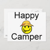 Carte Postale Happy Camper (Devant / Derrière)