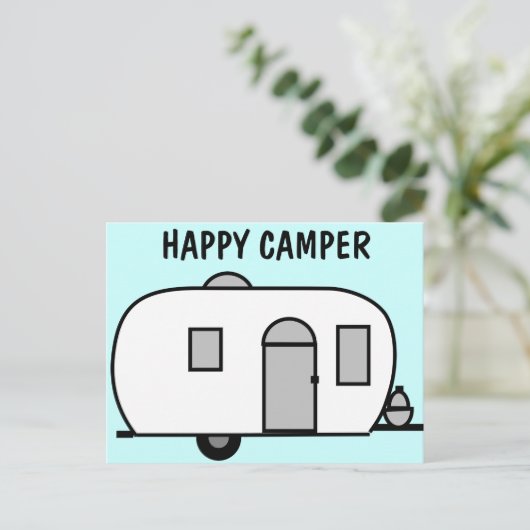 Carte postale Happy Camper (Debout devant)