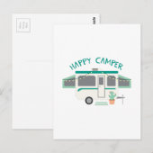 Carte Postale Happy Camper (Devant / Derrière)