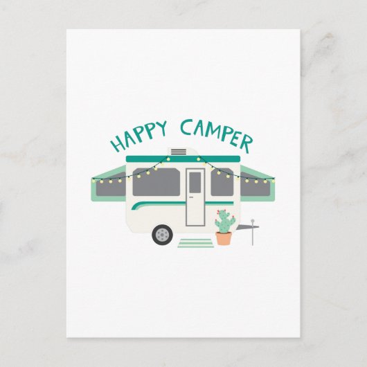 Carte Postale Happy Camper (Devant)