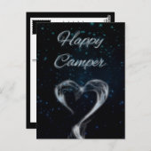 Carte Postale happy camper love fumée (Devant / Derrière)