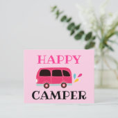 Carte Postale Happy Camper Van (Debout devant)