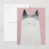 Carte Postale Happy Cat (Devant / Derrière)