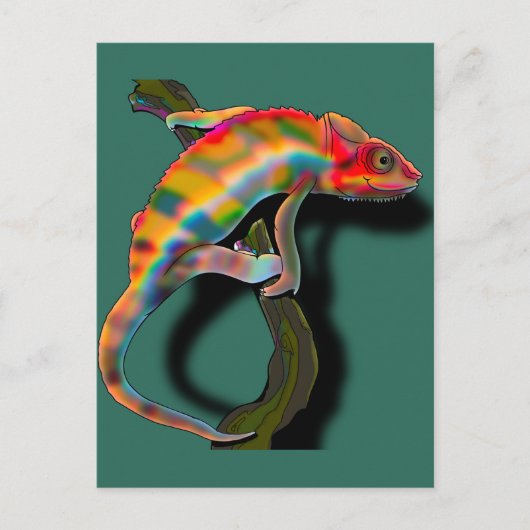Carte Postale Happy chameleon (Devant)