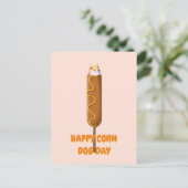 Carte postale Happy Corn Dog Doge Parody (Debout devant)