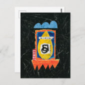 Carte postale Happy Cry - Art Abstrait (Devant / Derrière)