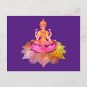 Carte Postale Happy Diwali - Deepalavi Lakshmi Goddess 4 (Devant)