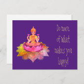 Carte Postale Happy Diwali - Deepalavi Lakshmi Goddess 4 (Devant / Derrière)
