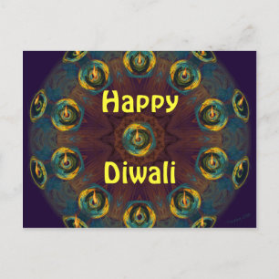 Carte Postale Happy Diwali postcard.