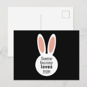 Carte Postale Happy Easter Bunny Spring Easter Egg Funny (Devant / Derrière)