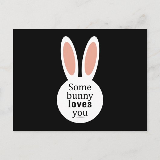 Carte Postale Happy Easter Bunny Spring Easter Egg Funny (Devant)