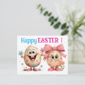 Carte Postale Happy Easter Eggs  (Debout devant)