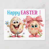 Carte Postale Happy Easter Eggs (Devant)
