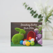 Carte Postale Happy Easter for Pickleballer, lovely Postcard (Debout devant)