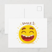 Carte postale Happy Emoticon (Devant / Derrière)