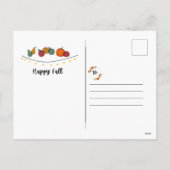 Carte postale Happy Fall (Dos)