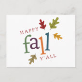 Carte Postale Happy Fall (Devant)