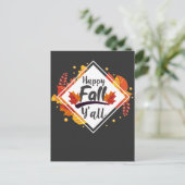 Carte Postale Happy Fall Yall Saison Feuilles d'automne (Debout devant)