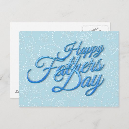 Carte Postale Happy Fathers Day (Devant / Derrière)