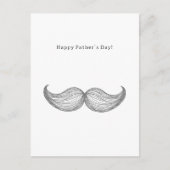 Carte Postale Happy Father's Day Quote Moustache Mustache Card (Devant)