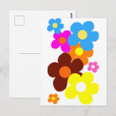 Carte Postale Happy Flowers (Devant / Derrière)