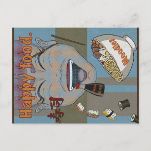 Carte Postale Happy food