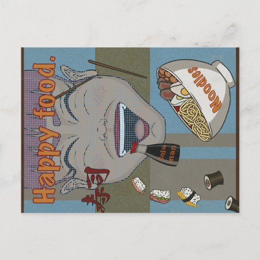 Carte Postale Happy food (Devant)