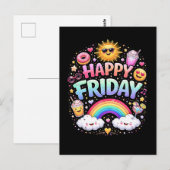 Carte Postale Happy Friday (Devant / Derrière)