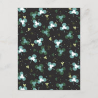Happy Green Clover Feuille Motif d'art IV