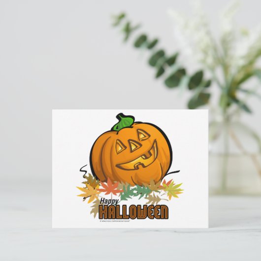 Carte Postale Happy Halloween (Debout devant)