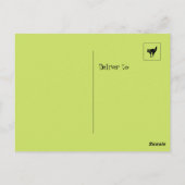 Carte Postale Happy Halloween Cat Meow Postcard (Dos)