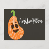 Carte Postale Happy Halloween Citrouille lunaire (Devant)